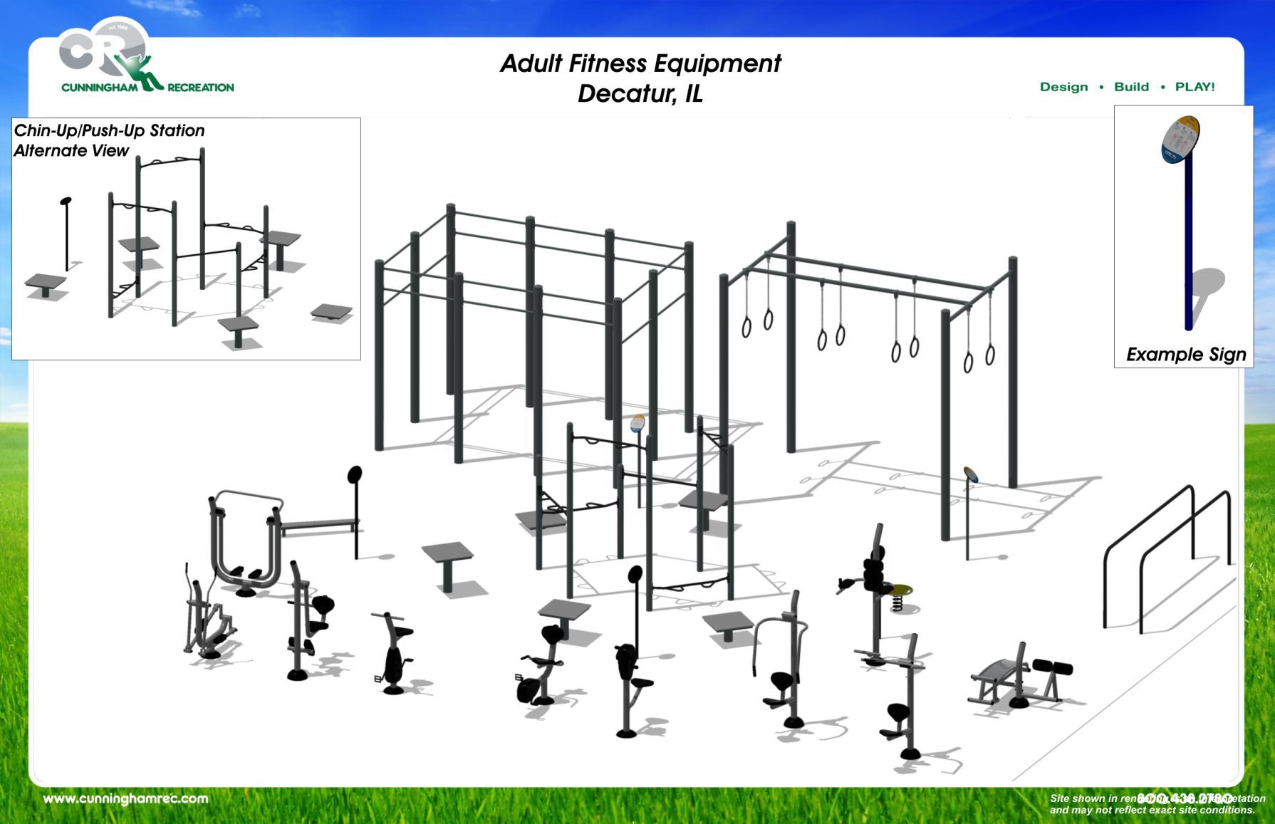 Outdoor fitness area